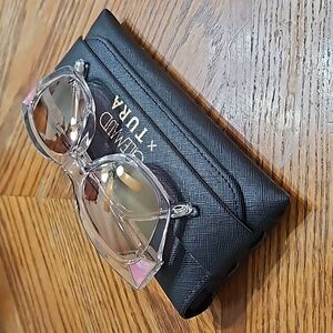 Glemaud x TURA Sunglasses style VGS002 color crystal/pink size 55-18-150 B: 42